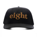 Black Pukka Hat with Gold Eight Logo