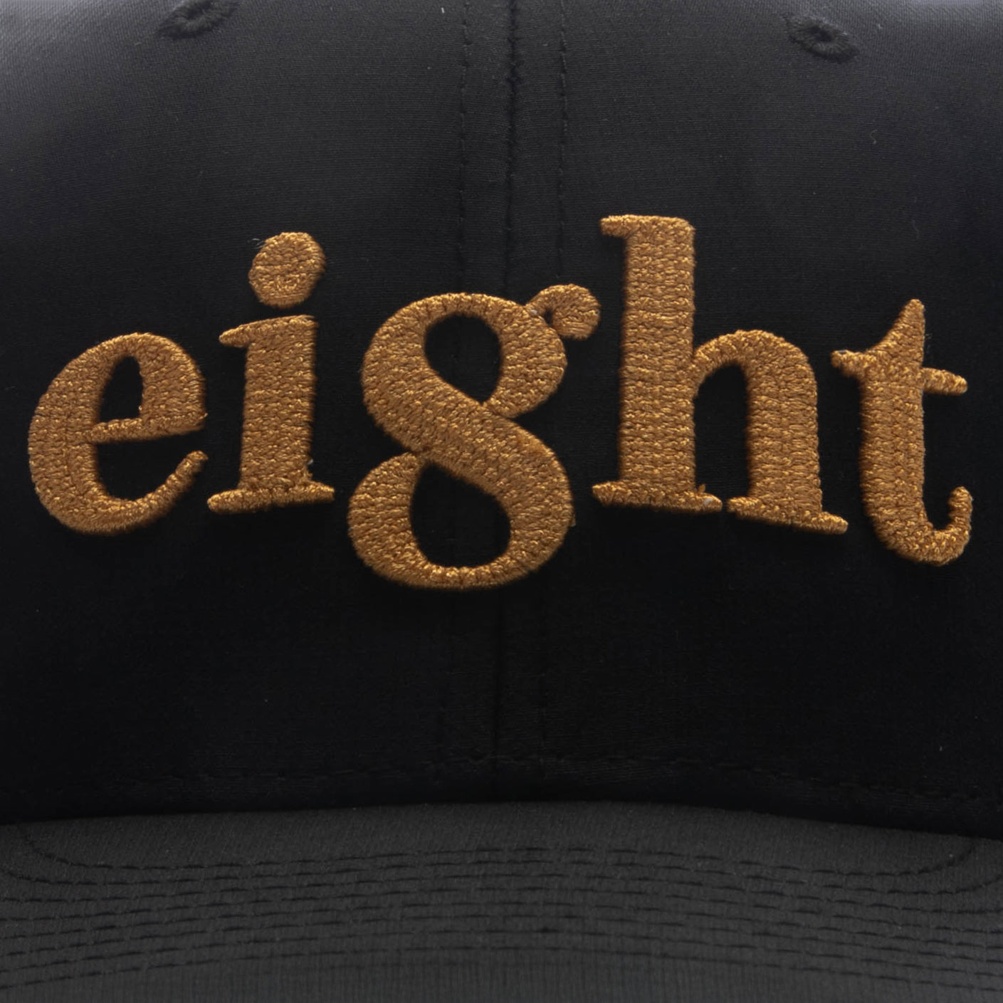 Black Pukka Hat with Gold Eight Logo